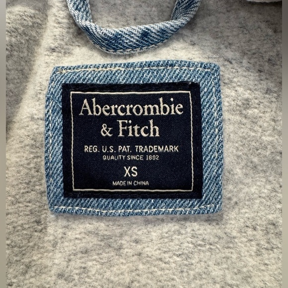 Abercrombie & Fitch cropped denim jacket XS y2k vintage I - Picture 6 of 12